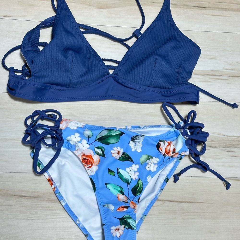 Cupshe blue Bikini Set M